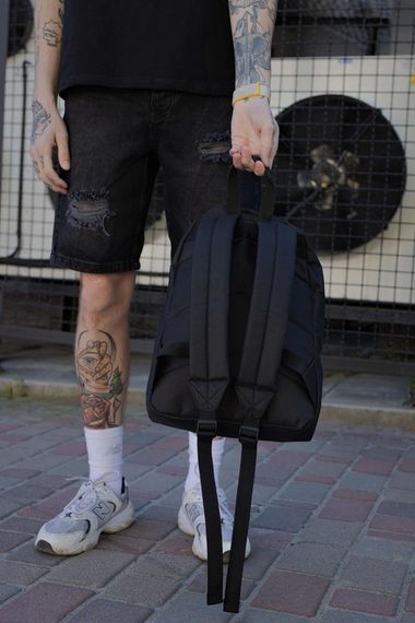 Повсякденний рюкзак шкільний Without Compact з принтом Hate Black | Зображення 2