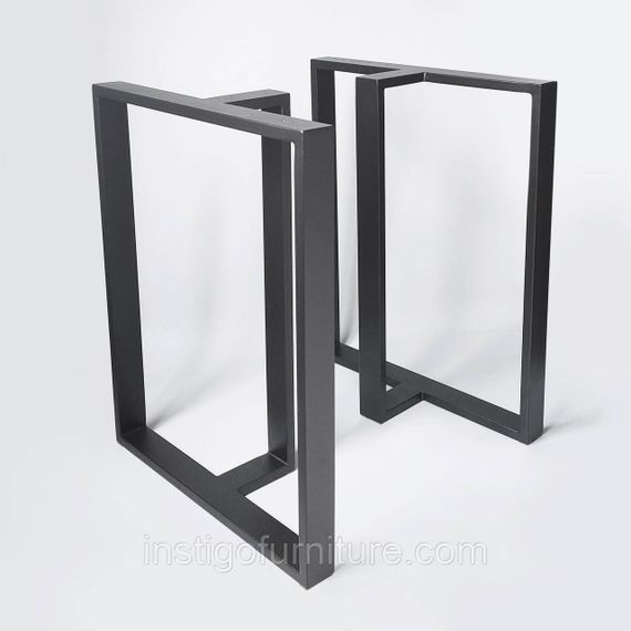 Комплект опор для стола из металла 600×200mm, H=730mm (профильная труба: 60x20mm)