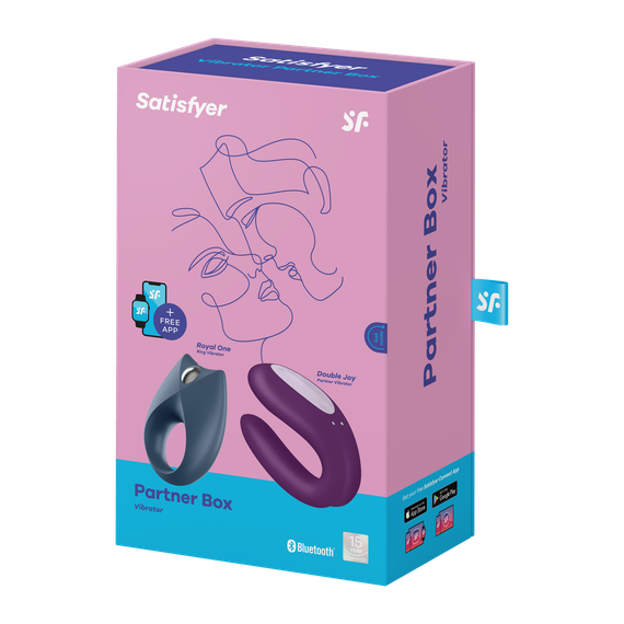 Набор Partner Box 2 (смарт вибратор для пар + виброкольцо) Satisfyer (Германия) sexstyle | Зображення 4
