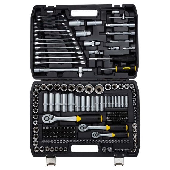 Набір насадок торцевих і біт Sigma 1/4", 3/8", 1/2" 216 шт CrV (6003841) | Зображення 1