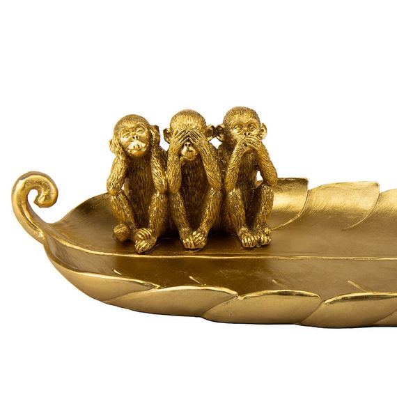 Сервировочное блюдо Обезьяны Gold 45см | Зображення 2