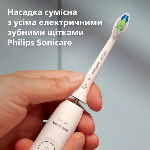 Змінні насадки для електричної зубної щітки Philips Sonicare HX6062/87 W2 Optimal White - 2 шт | Зображення 2