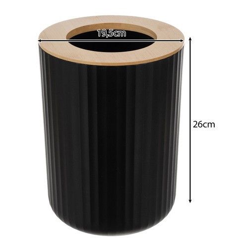 Набор аксессуаров для ванной комнаты Ruhhy 24636 черный | Зображення 9