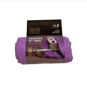 Полотенце для собак и котов Tauro Pro Line, 60 х 90 см, фиолетовый