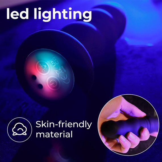 Анальная вибро пробка Lighting anal plug sexstyle | Зображення 8