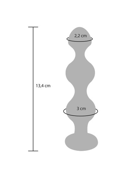 Анальная елочка с кристаллом Toy Joy Diamond Star Beads, Large sexstyle | Зображення 3