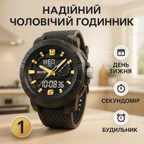 Годинник армійський скмей SKMEI 2163GD, Якісний спортивний годинник Армійський електронний TU-92