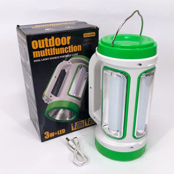 Портативна лампа для кемпінгу 6088-LED+COB, Кемпінговий переносний акумуляторний ліхтар WG-97 | Зображення 3