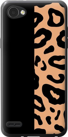 Чехол на LG Q6 Пятна леопарда "4269u-1094-17620"