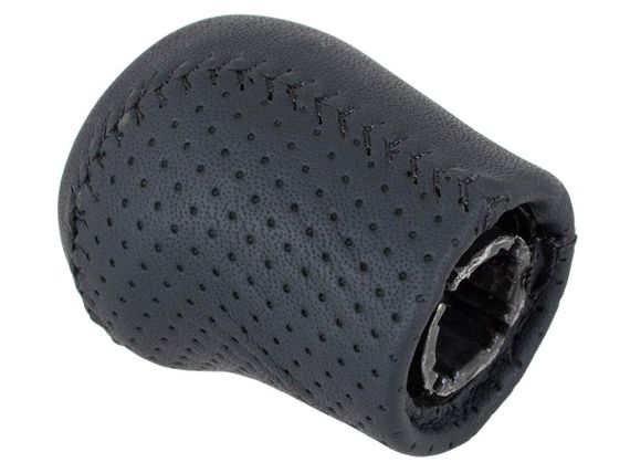 Nissan X-Trail (07-14) ручка КПП переключения передач 6 ступка черная кожа + матовый хром, Ниссан Х-Трейл | Зображення 1