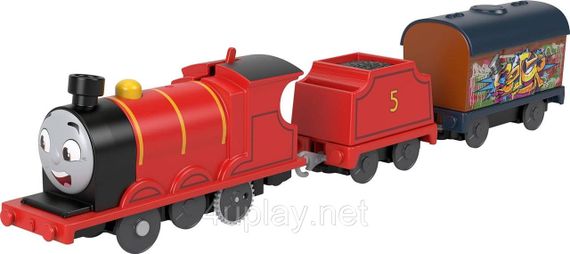 Паровозик Томас і друзі Моторизований поїзд Джеймс Оригінал Thomas & Friends Motorized Toy Train James | Зображення 2