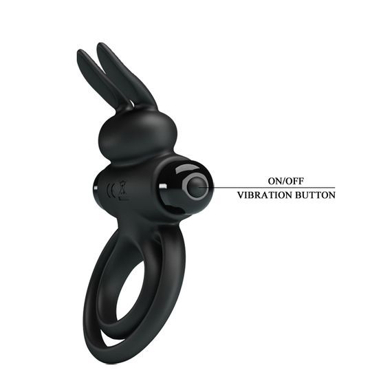 Ерекційне кільце - Pretty Love Vibrant Penis Ring III Black | Зображення 3
