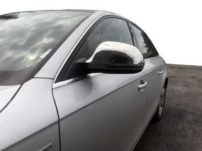 Накладки на дзеркала 2008-2010 (2 шт., нерж.) для Ауди A4 B8 рр