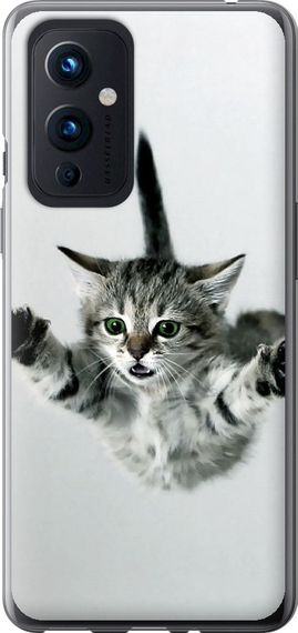 Чехол на OnePlus 9 Летящий котёнок "2322u-2249-17620"
