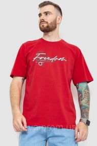 Футболка мужская батал, цвет красный, размер XXXL FA_007599