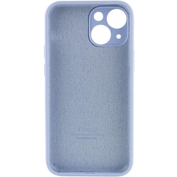 Чохол Silicone Case Full Camera Protective (AA) для Apple iPhone 15 Plus (6.7") Блакитний / Lilac Blue | Зображення 1