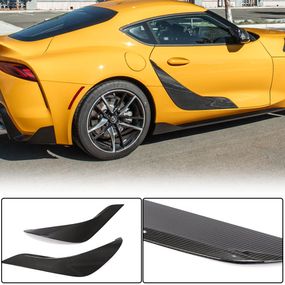 Накладки на двери (Карбон) для Toyota Supra 2019- гг
