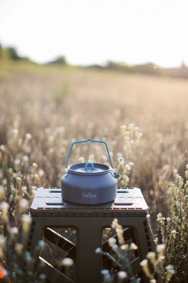 Чайник туристичний Tribe Kettle Alu 1л алюмінієвий, Похідний легкий чайник трайб, Чайник для кемпінгу та риболовлі | Зображення 1