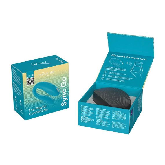 Смарт-вібратор для пар We-Vibe Sync GO Turquoise, тревел-кейс, пульт ДК sexstyle | Зображення 8