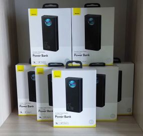 Повербанк Baseus Amblight 20000mAh 65W 2USB/1Type-C, PD/QC3A| Quick Charge для iPhone Samsung
