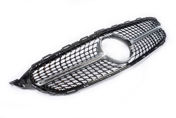 Передня решітка Diamond Silver 2014-2018, без камери для Mercedes C-сlass W205 рр | Зображення 9