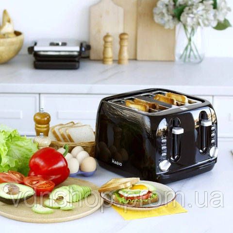 Мощный тостер для дома и кухни Magio, Тостер компактный для замороженного хлеба XZ-62