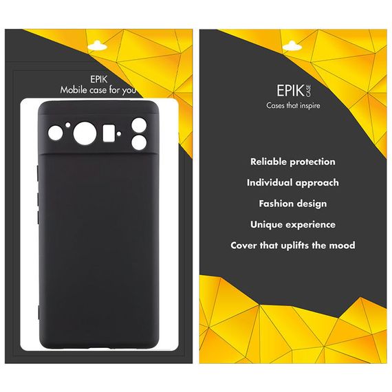 Чохол TPU Epik Black Full Camera для Google Pixel 8 Pro Чорний | Зображення 1