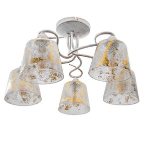 Люстра потолочная классическая E14 40W WH (BKL-595C/5)