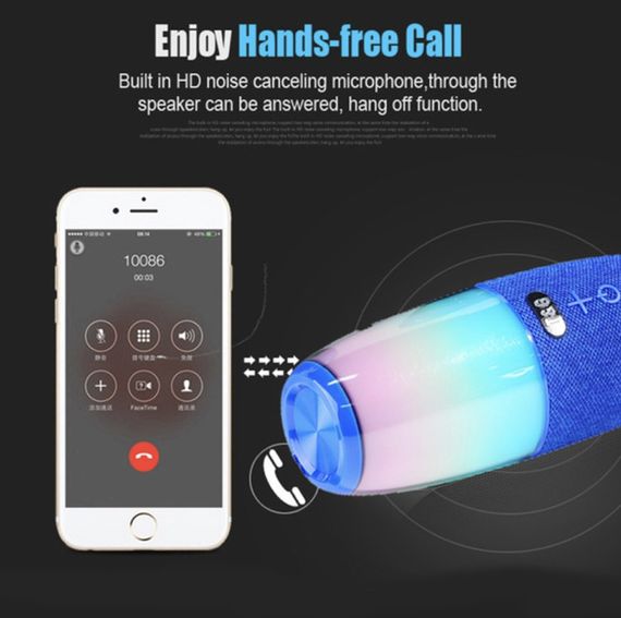 Колонка портативна Bluetooth T&G TG644 blue синя | Зображення 2