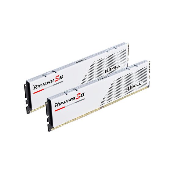 Модуль пам'яті для комп'ютера DDR5 64GB (2x32GB) 5600 MHz Ripjaws S5 White G.Skill (F5-5600J3636D32GX2-RS5W) | Зображення 1