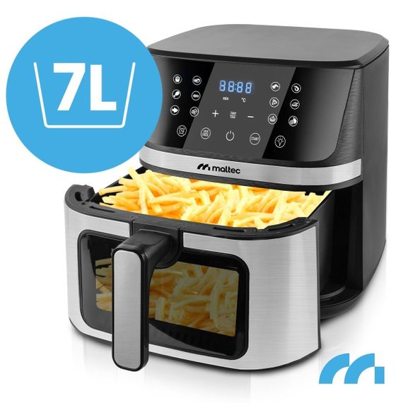 Мультипіч Maltec AirFryer1800W-7L, 7 л, аерофритюрниця без олії з віконцем і дисплеєм | Зображення 1