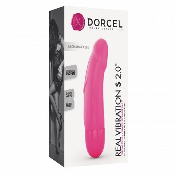 Вібратор Dorcel Real Vibration S Magenta 2.0, діаметр 3,7см, перезаряджається, для точки G | Зображення 3