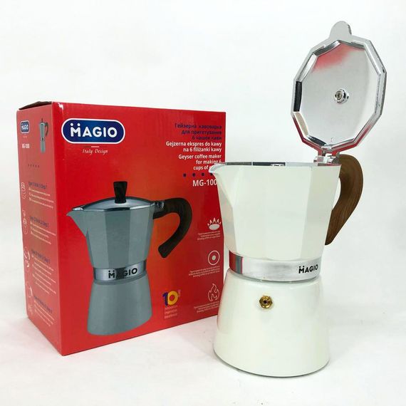 Гейзерна кавоварка Magio MG-1008 300 мл, для індукційної плити | Зображення 6