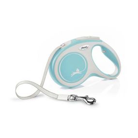 Рулетка Flexi New Comfort M, лента 5 м, голубой