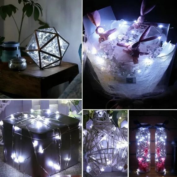 Гірлянда Роса на батарейках 20м 200Led Xmas Холодний білий (23457324404_152) | Зображення 5