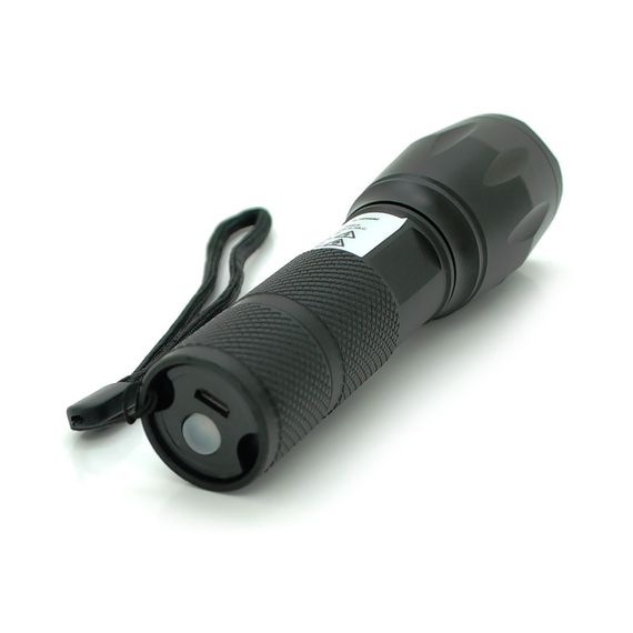 Фонарь ручной CATA CT-8025.1LED Cree XM-L T6.10W, 5 режимов, ZOOM, Black, IP44 | Зображення 1
