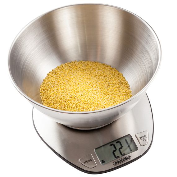 Весы кухонные электронные Mesko MS 3152 до 5 кг со съемной чашей из нержавеющей стали | Зображення 3