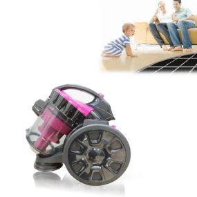 розовый Пылесос без мешка GRANT GT-1605 (контейнерный пылесос) 3000 Вт + универсальная щетка