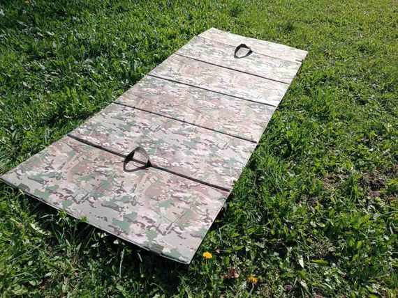 Мат килимок стрілецький тактичний Великий 270*110 см військовий Мультикам з 6 секцій зложується | Зображення 3