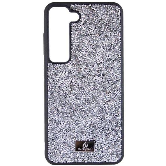 TPU чехол Bling World Rock Diamond для Samsung Galaxy S23+ Серебряный