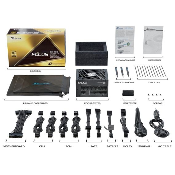 Блок живлення Seasonic 750W FOCUS GX-750 (SSR-750FX3) | Зображення 7