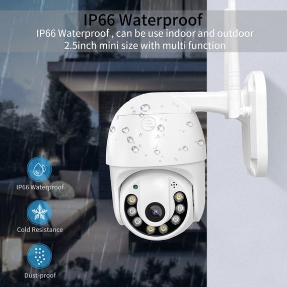 Камера видеонаблюдения IP всепогодная поворотная UKC CAMERA v380 C6 IP 1080p 2.0 mp уличная | Зображення 1