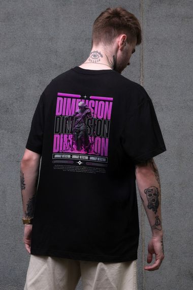 Оверсайз Футболка З Принтом Without Dimension Black