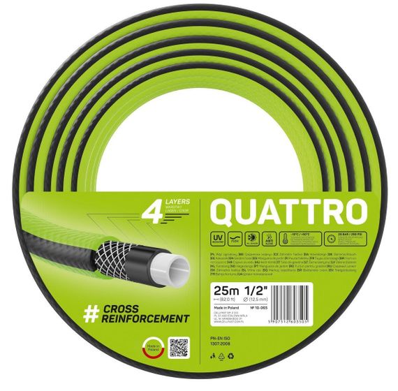 Садовий шланг Cellfast QUATTRO 1/2" 25 м 10-065