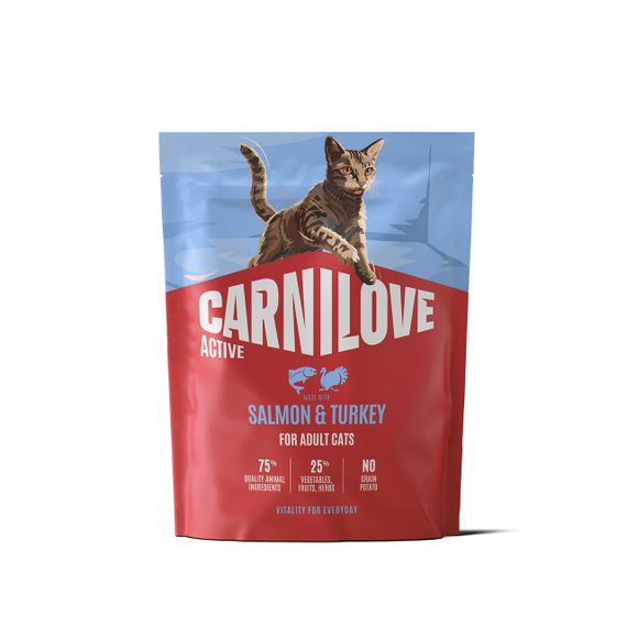 Сухий корм з лососем та індичкою для котів Carnilove Active Salmon & Turkey, 400 гр