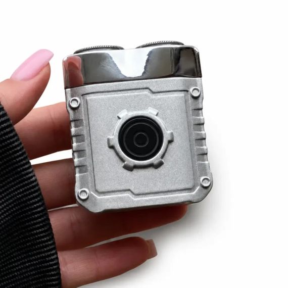 Чоловіча електробритва MS-1098 5 Вт, USB, Срібляста / Міні бритва для обличчя / Електрична бритва / Портативна бритва | Зображення 4