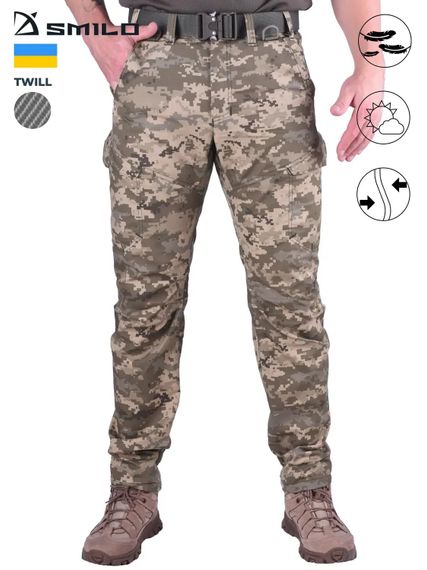 Тактичні штани SMILO twill Піксель L