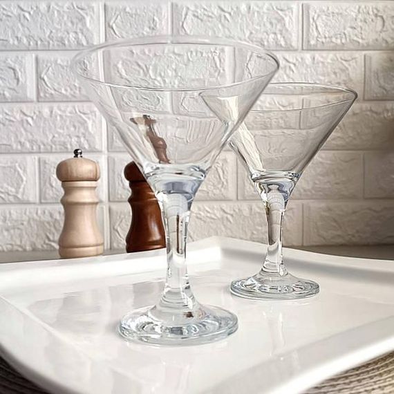 Набор бокалов для мартини Pasabahce Bistro 190 мл 6 шт 44410 фужеры для торжеств и праздников | Зображення 7