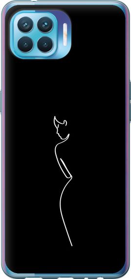 Чехол на Oppo Reno 4 Lite Силуэт1 "4590u-2099-17620"