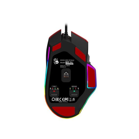 Миша ігрова A4Tech W95 Max Bloody, колір червоний, активоване ПЗ | Зображення 8